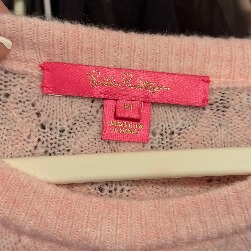 Lilly Pulitzer Pink Pearl Sweater - Picture 6 of 6